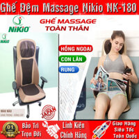 Đệm (Ghế) massage toàn thân, ghế massage đa tính năng Nikio NK-180 - Màu vàng