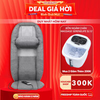 Đệm ghế massage toàn thân Homedics MCS-1010HJ HT Beauty công nghệ Shiatsu massage trị liệu giảm đau lưng