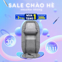 Đệm ghế massage trị liệu lưng vai gáy Homedic MCS-1010HJ HT Beauty, massage công nghệ shiatsu 3D