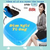 Đệm ghế silicon , Nệm Gel Thoáng Khí Lót Ghế,Ô Tô ,Văn phòng, Tập yoga Bảo Vệ Cột Sống ,Chống đau mỏi tặng kèm túi bọc