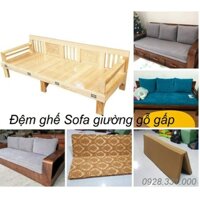 Đệm ghế Sofa giường gỗ gấp, nệm ghế gấp đa năng