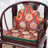 Đệm ghế sofa gỗ đỏ phong cách Trung Quốc mới, ghế tròn, đệm ghế chính thức, đệm ghế ăn, bàn trà, đệm ghế cung điện, đệm cao su chống trượt