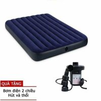 Đệm hơi đôi 137*191*22 mã 68758 và bơm máy + vỉ miếng vá và keo vá