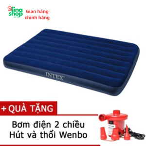 Đệm hơi Intex 68758 1m37 màu xanh