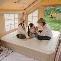 Đệm hơi kèm bơm Naturehike Glamping CNH22DZ015 - Đệm 3 Người Đêm 2 người Dày 36cm