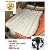 Đệm hơi ô tô đa năng Kèm 1 Bơm điện+ 2 gối hơi+2 miếng vá đệm