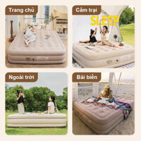Đệm Hơi Tự Bơm Nệm hơi Độ dày 40cm tải trọng cao siêu ê Có thể gập cho 2-3 người (khotrangmon)