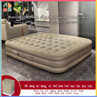 Đệm Hơi Tự Bơm Thông Minh Dùng Ở Nhà Hoặc Đi Cắm Trại Tặng Kèm Gối Và Bơm Điện