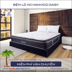 Đệm lò xo túi Daisy Hanvico cao cấp