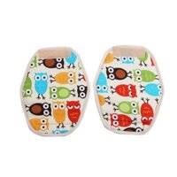 Đệm Lót Dây Đai Chống Đau Vai Cho Địu Em Bé Hàn Quốc SINBII Bộ 2 Miếng Owl Beige