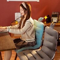 Đệm lót ghế lớn đa năng tai thỏ vải nhung độn bông cao cấp loại, ĐỆM LÓT GHẾ VĂN PHÒNG