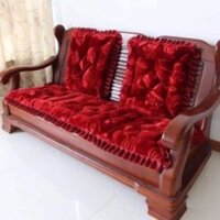 Đệm Lót Ghế nhung nệm ghế sofa nỉ Nhung Cao Cấp Trang Trí - 1 bộ đệm dài Kèm 2 đệm ngắn. | KIM NGÂN