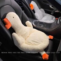 Đệm Lót Ghế Ô Tô, Gối Tựa Lưng Ô Tô 2in1 chú Ngỗng Siêu Dễ Thương Trang Trí Ô Tô Minh Thu Yêu Xe