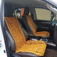 Đệm lót ghế ô tô hạt gỗ Pơ Mu 100 tự nhiên tựa lưng massage trên ô tô, xe hơi - DẠNG CÀI - ĐÀN