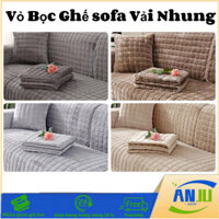 Đệm Lót Ghế Sofa Chống Trượt Cao Cấp, Vỏ Bọc Ghế sofa Vải Nhung Dày, Phù hợp cho cả mùa thu và mùa đông