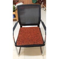 Đệm Lót Ghế Văn Phòng Hạt Gỗ Nhãn - Kích thước 45cm x 45cm ( hình thật )