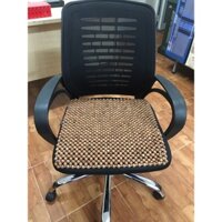 Đệm Lót Ghế Văn Phòng Hạt Gỗ Hương Hạt 1.2cm  -  Kích thước 45cm x 45cm ( hình thật )