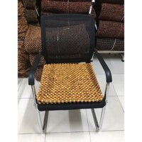 Đệm Lót Ghế Văn Phòng Hạt Gỗ Pơ Mu - Kích thước 45cmx45cm ( hình thật )