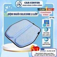 Đệm lót mông, lót ghế ngồi, ghế ô tô cao cấp Carcenter chất liệu Silicon 3D thiết kế 2 mảnh giúp thoáng khí êm mông