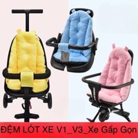 Đệm lót xe đẩy bằng vải cotton bông mát mịn êm dùng cho xe đẩy V1,V3,V5,V8,V18 baobaohao xe đẩy gấy gọn L668