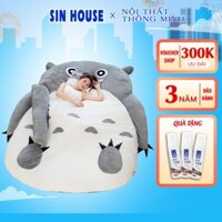 Đệm Lười, Đệm Totoro, Nệm Lười Totoro Hình Xinh Xắn Cao Cấp Chống Xù Có Khóa Kéo Có Thể Vệ Sinh