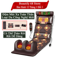 Đêm massage cao cấp, Nệm massage chân có gối thảo mộc xoa bóp giảm đau mỏi vai gáy phục hồi sức khỏe