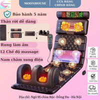 Đệm Massage toàn thân cao cấp, Xoa bóp đảo chiều, Nệm mat xa tại nhà, Chườm nóng Thảo Dược, Rung Massage Tần Số Cao
