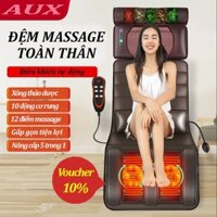 Đệm Massage Toàn Thân Da Cao Cấp, Thảm Massage Hồng Ngoại Xoa Bóp Giảm Đau Mỏi,Thư Giãn Phục Hồi Sức Khỏe, Ghế Mát Xa