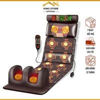 Đệm massage toàn thân đa năng cao cấp sưởi hồng ngoại có điều khiển, nệm massage trị liệu toàn thân Da Pu siêu bền