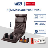 Đệm massage toàn thân MEXI massage lưng, cổ vai gáy kèm đệm masage chân 12 điểm có thể gấp gọn