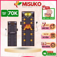 Đệm massage toàn thân MISUKO MAT-C87 hồng ngoại cao cấp, nệm mát xa toàn thân xoa bóp giảm đau mỏi vai gáy