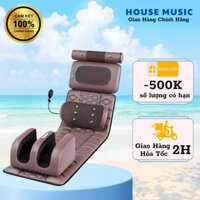 Đệm Massage Toàn Thân Rowanto M08 Max, Xoa Bóp Đảo Chiều, Chườm Nóng Thảo Dược, Bảo Hành 5 Năm