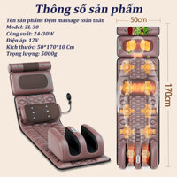 Đệm Massage Toàn Thân,Thảm Massage Hồng Ngoại Xoa Bóp Giảm Đau Mỏi,Thư Giãn Phục Hồi Sức Khỏe(hàng cao cấp)