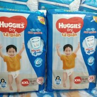 [ĐỆM MÂY 4 CHIỀU]Bỉm/Tã Quần Huggies XXL38 Êm Mềm Thoải Mái Cho Bé Từ 15Kg Đến 25Kg Mẫu Mới Nhất (SX:27/12/2020)