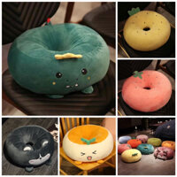 Đệm ngồi bệt, Nệm bệt lót ghế và tựa lựng hình tròn ngộ nghĩnh, gối ôm ngủ tựa dựa lưng