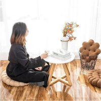 Đệm ngồi bệt, nệm lót ghế hình bánh quy, đệm decor chất liệu nỉ nhung mềm mịn cao cấp hàng có sẵn