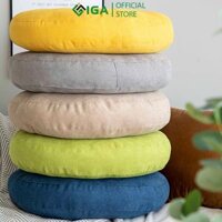 Đệm Ngồi Bệt Tròn Cho Bàn Trang Điểm Vải Cao Cấp Kiểu Hàn Chính Hãng IGA - GC13 - Vàng