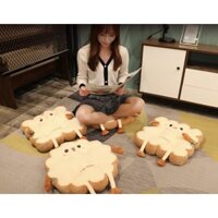 ĐỆM NGỒI BỆT / TỰA LƯNG / NỆM LÓT GHẾ I"M TOAST VẢI NHUNG CAO CẤP CÓ DÂY CỘT SBK135