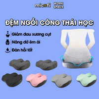 Đệm Ngồi Công Thái Học Micofi, Nệm Lót Ghế, Gối Kê Mông Êm Ái Thoáng Khí Chống Đau Mỏi 4 Vùng Hỗ Trợ