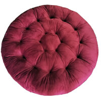 Đệm ngồi ghế papasan - Đỏ đô - 1m