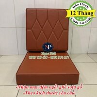 Đệm Ngồi Ghế Salon Gỗ 50x50x10cm - Nhận Đặt Hàng Ghế Đệm Sofa Theo Yêu Cầu