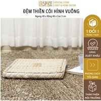 Đệm ngồi thiền URSPACE bằng cói hình vuông phong cách Nhật