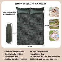 Đệm ngủ bơm hơi dã ngoại cắm trại, Đệm bơm hơi gấp gọn dành cho du lịch ngoài trời tiện lợi - DCP12