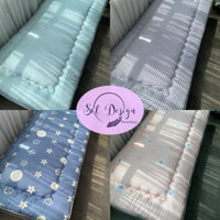 Đệm ngủ văn phòng gấp gọn, Nệm đơn topper êm ái tiện ích nhiều màu sắc