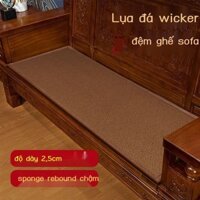 Đệm sofa bằng mây dày dệt mát, đệm sofa phong cách Trung Quốc, đệm sofa gỗ đỏ, đệm lụa lạnh, đệm gh
