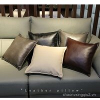 Đệm Sofa Da Thật Cao Cấp Kết Cấu PU Nhiều Màu Hạt Lychee Sang Trọng Nhẹ Nhàng Phòng Khách Văn Phòng