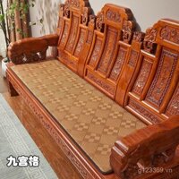Đệm Sofa Gỗ Đỏ Phong Cách Trung Hoa Mới Thảm Làm Mát Thảm Rattan Dày Đệm Sofa Trung Hoa Đa Năng Đệm Ghế Dày 1PFB