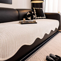 Đệm Sofa Hàng Thẳng Bốn Mùa Đa Năng Cố Định Chống Trượt Bọc Sofa Vải Đệm Khăn Sofa