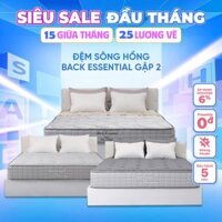 Đệm Sông Hồng Back Essential gập 2 - Đệm cao cấp lõi bông ép + foam, bảo hành chính hãng 5 năm
