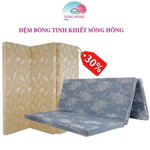 Đệm Sông Hồng vỏ gấm 100x190x5cm